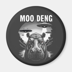 Aimant Moo Deng Baby Pygmy Hippo Aliens OVNI
