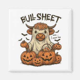 Aimant Moo... Je Veux Dire Boo Bullsheet Highland Cow Gho