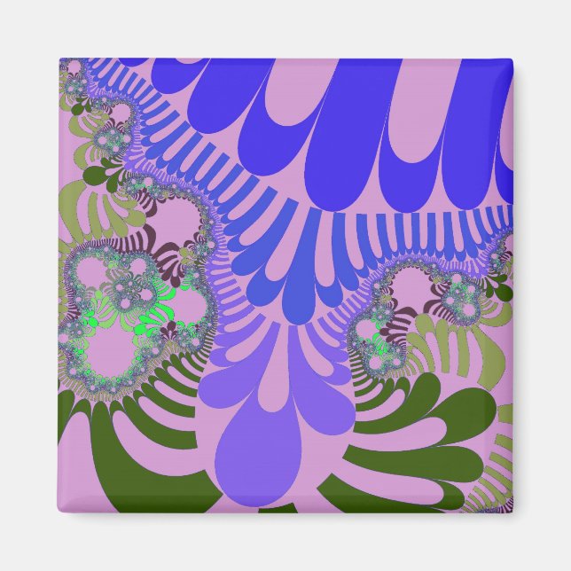 Aimant Mood rose et violet (Devant)