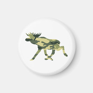 Aimant Moose / Elk Woodland Camouflage / Camo
