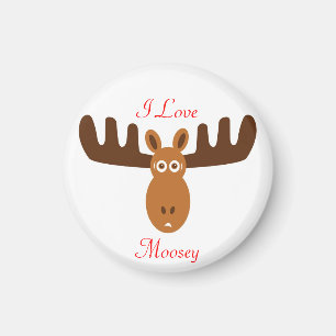 Aimant Moose Head_I Love Moosey