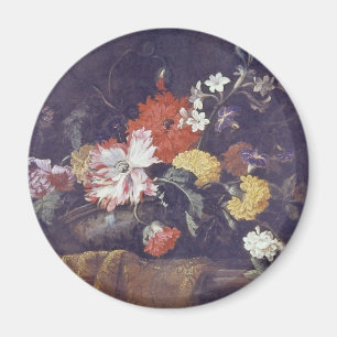 Aimant Morceau de fleur orange - pavots…, Jean Baptiste