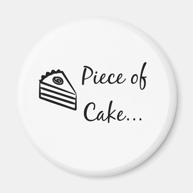 Aimant Morceau de gâteau (Devant)