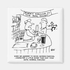 Aimant Morris Dancing in Pub. Danse Morris traditionnelle