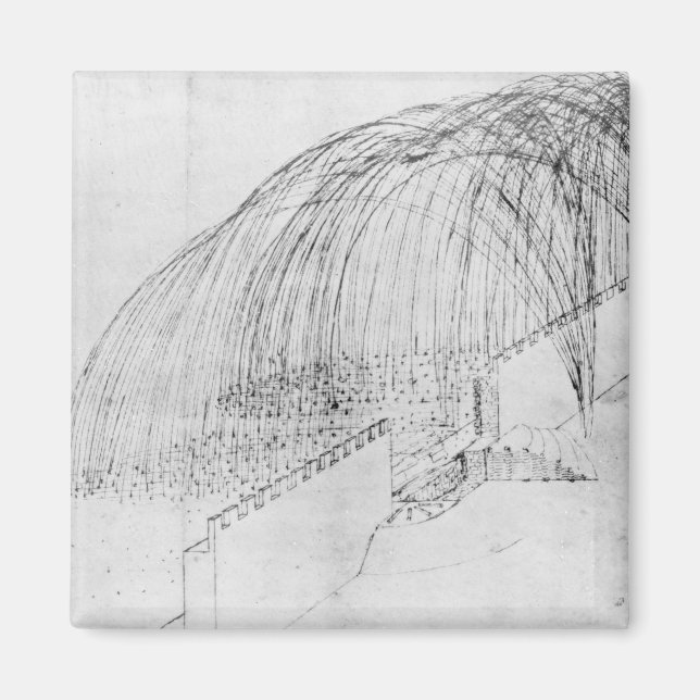 Aimant Mortiers tirant des pierres sur un mur dans un for (Devant)