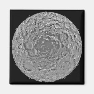 Aimant Mosaïque lunaire de la région polaire du sud du 