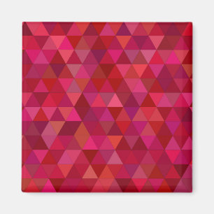 Aimant Mosaïque rouge foncé