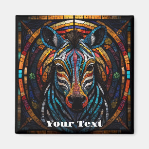 Aimant Mosaïque vibrante Zèbre