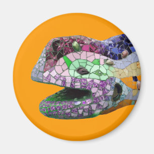 Aimant Mosaïques de tête de lézard de Gaudi