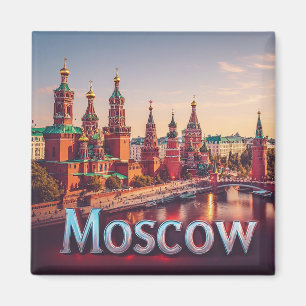 Aimant 🧲 Moscou Russie Destination Souvenir 🇷🇺