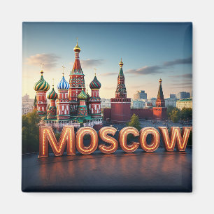 Aimant 🧲 Moscou Russie Voyage Mémoire 🇷🇺