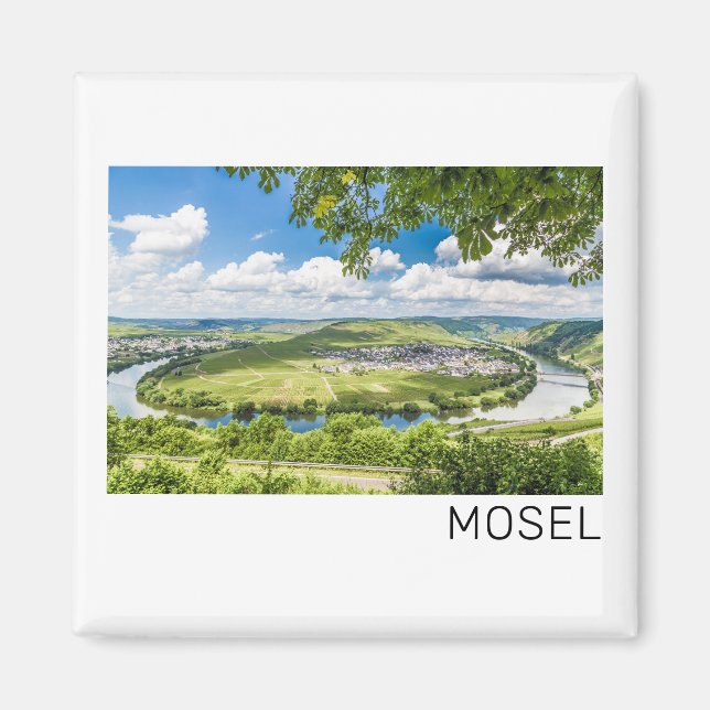 Aimant Moselle Loop Trittenheim Panorama Allemagne Souven (Devant)