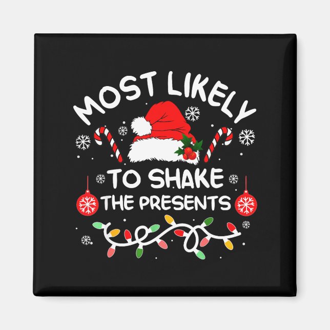 Aimant Most Likely To Shake The Xmas Family Matching 2025 (Devant)