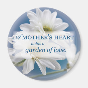 Aimant Mother's Garden of Love, Daisies, Blue Sky