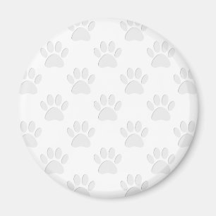 Aimant Motif à mâcher de chien coupé en papier