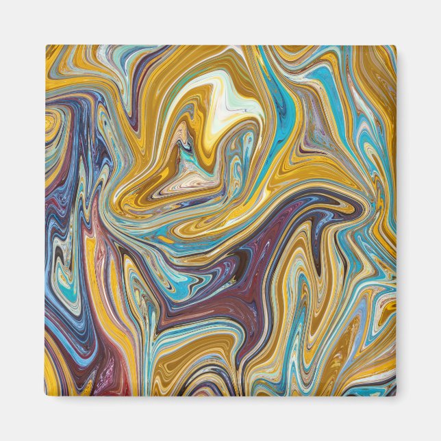 Aimant Motif abstrait transparent (Devant)