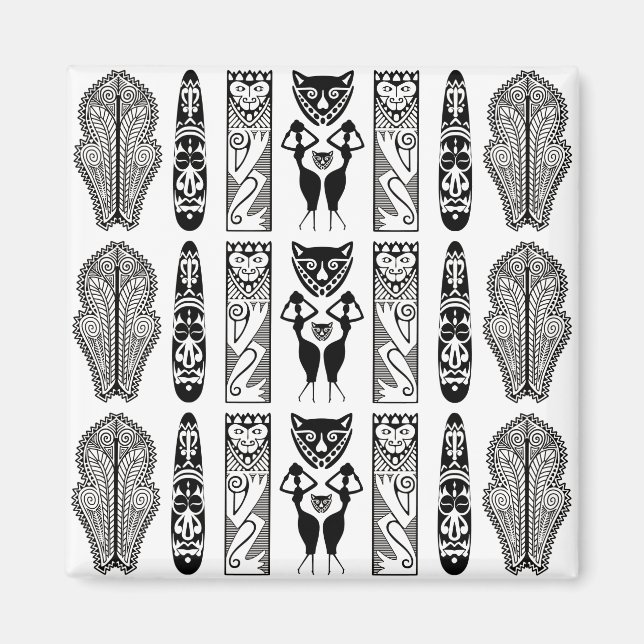 Aimant Motif africain (Devant)