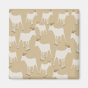 Aimant Motif animal de la ferme de chèvres