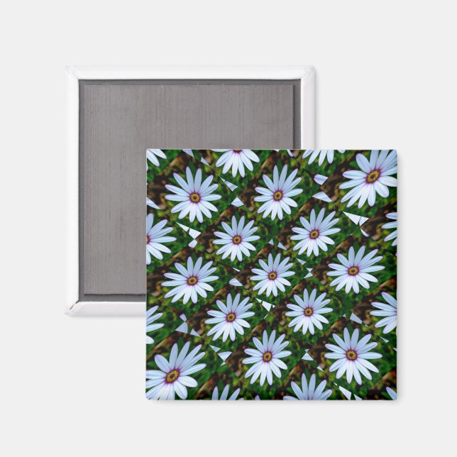 Aimant Motif blanc (Recto/Verso)