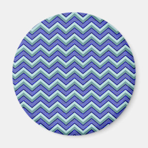 Aimant Motif Blue Sapphire Chevron