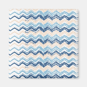Aimant Motif Chevron de l'océan Pacifique