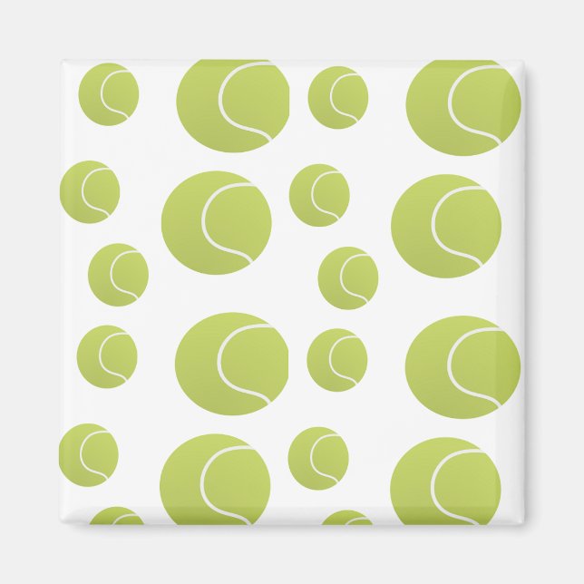 Aimant motif de balles de tennis (Devant)