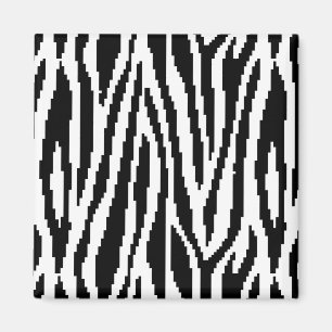 Aimant Motif de conception d'impression Zebra Pixel 8 bit