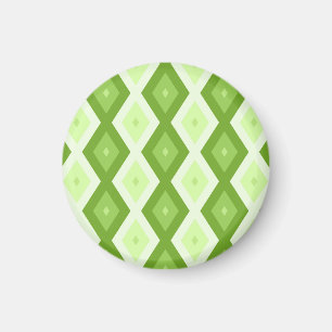 Aimant Motif de diamant vert Chartreuse