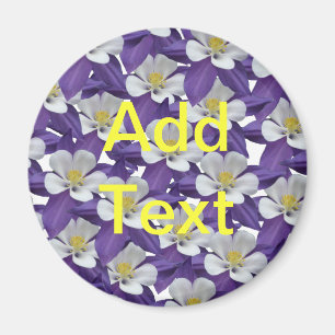 Aimant Motif de fleurs Columbine
