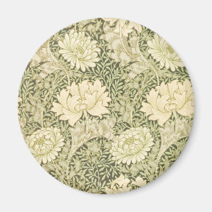 Aimant Motif de fleurs de Chrysanthemum (par William Morr