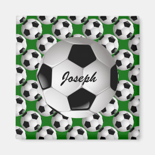 Aimant Motif de football personnalisé