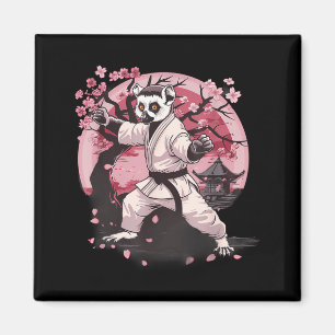 Aimant Motif de lémurien de karaté Taekwondo Jiu-Jitsu MM