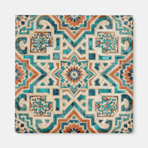 Aimant Motif de mosaïque marocaine