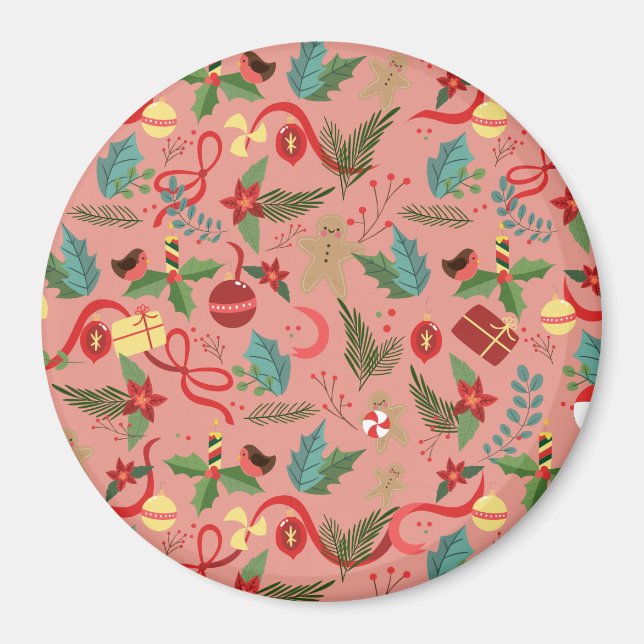 Aimant Motif de Noël 2 (Devant)