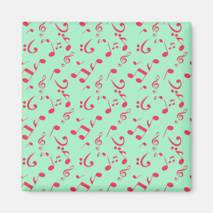 Aimant Motif de notes musicales