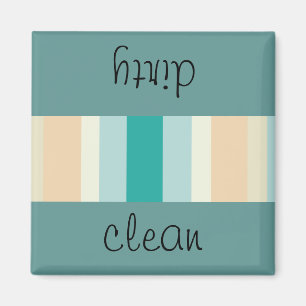 Aimant Motif de rayures de bord de la mer