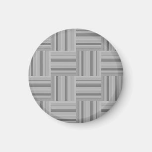 Aimant Motif de tissage rayures grises