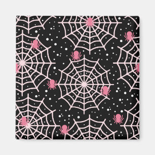 Aimant Motif des toiles d'Halloween et araignées