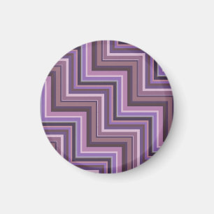 Aimant Motif d'escaliers à rayures mauve
