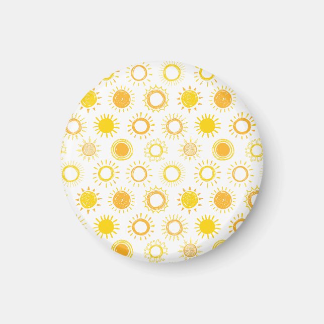 Aimant Motif Doodle  (Devant)
