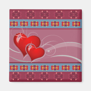 Aimant Motif du coeur populaire