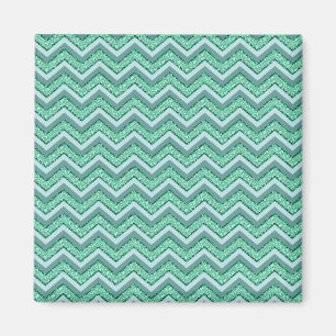 Aimant Motif Emerald Chevron à facettes