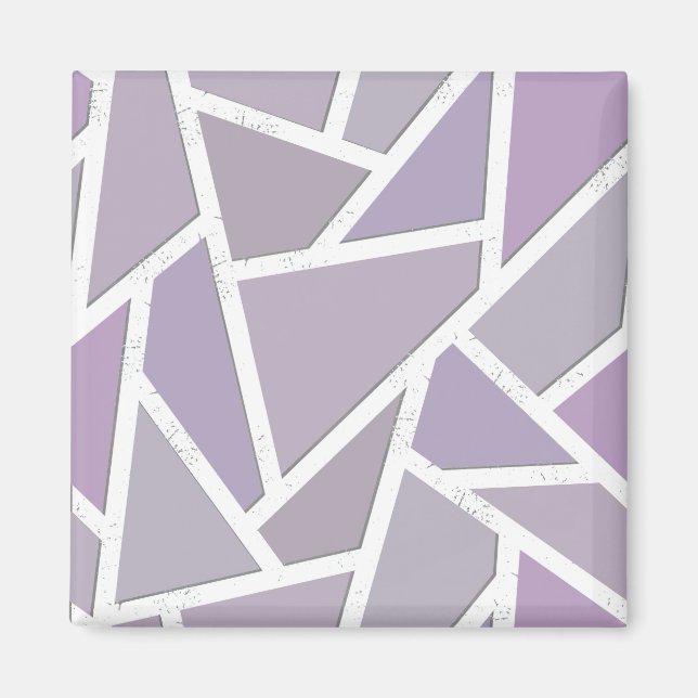 Aimant Motif en mosaïque de lavande (Devant)