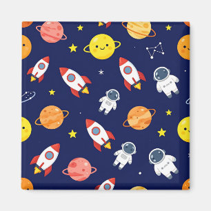 Aimant Motif Explorateur Spatial Mignon pour Enfants