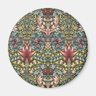 Aimant Motif floral à tête de serpent de William Morris