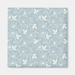 Aimant Motif floral botanique victorien sombre et maussad