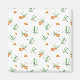Aimant Motif floral carré floral de printemps