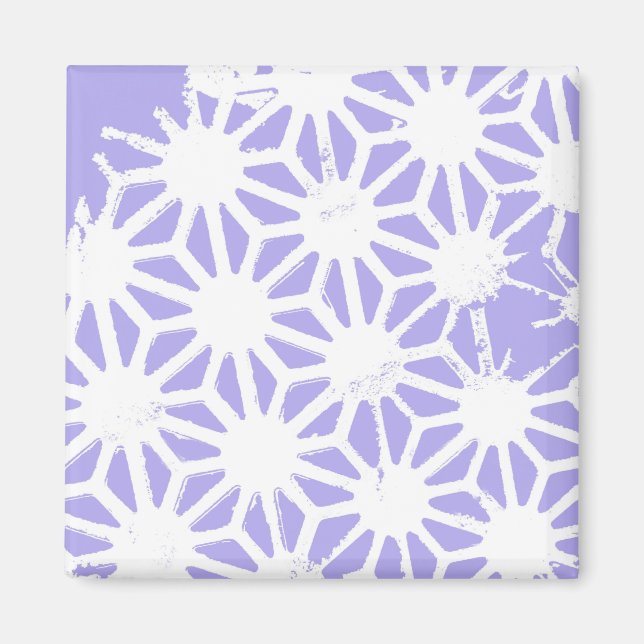 Aimant Motif géométrique Lavender (Devant)