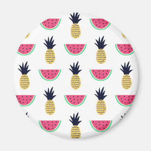 Aimant Motif mignon de griffonnage d'ananas et de