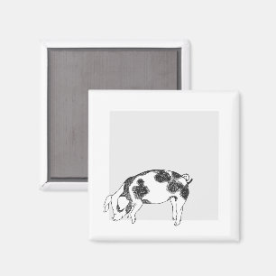 Aimant Motif minimaliste de Cottagecore vintage représent